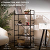 Ladder Shelf Bookcase 3/4 Tier Display Storage Shelving Unit Corner Plant Stand