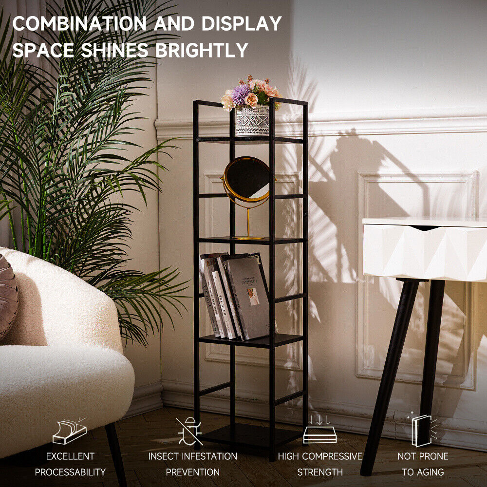 Ladder Shelf Bookcase 3/4 Tier Display Storage Shelving Unit Corner Plant Stand