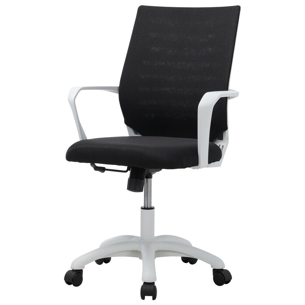 Home Office Chair Ergonomic Computer Task Desk Chair MidBack Fabric Swivel Chair