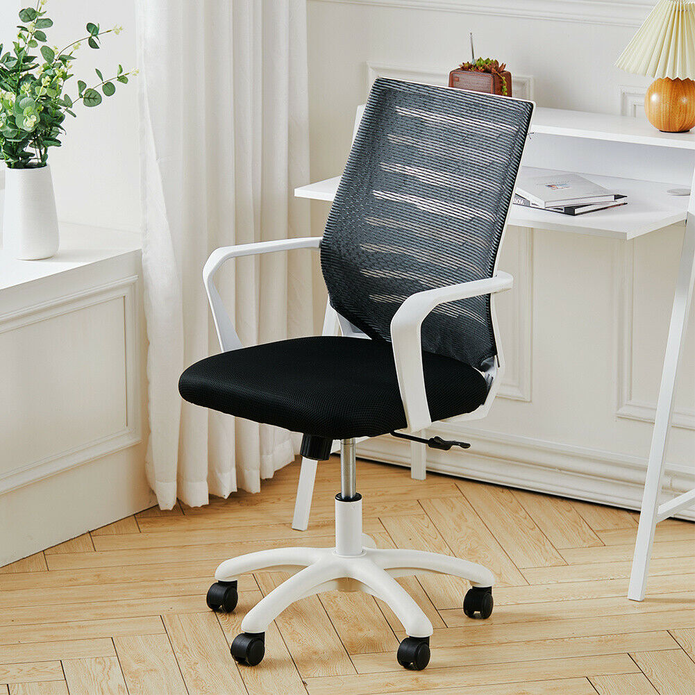 89-98cm Office Chair Mesh Fabric Swivel Desk Chair Home Study Chair with Wheels