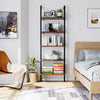 Ladder Bookcase 5-Tier Bookshelf Leaning Shelf Wall Shelves Display Stand