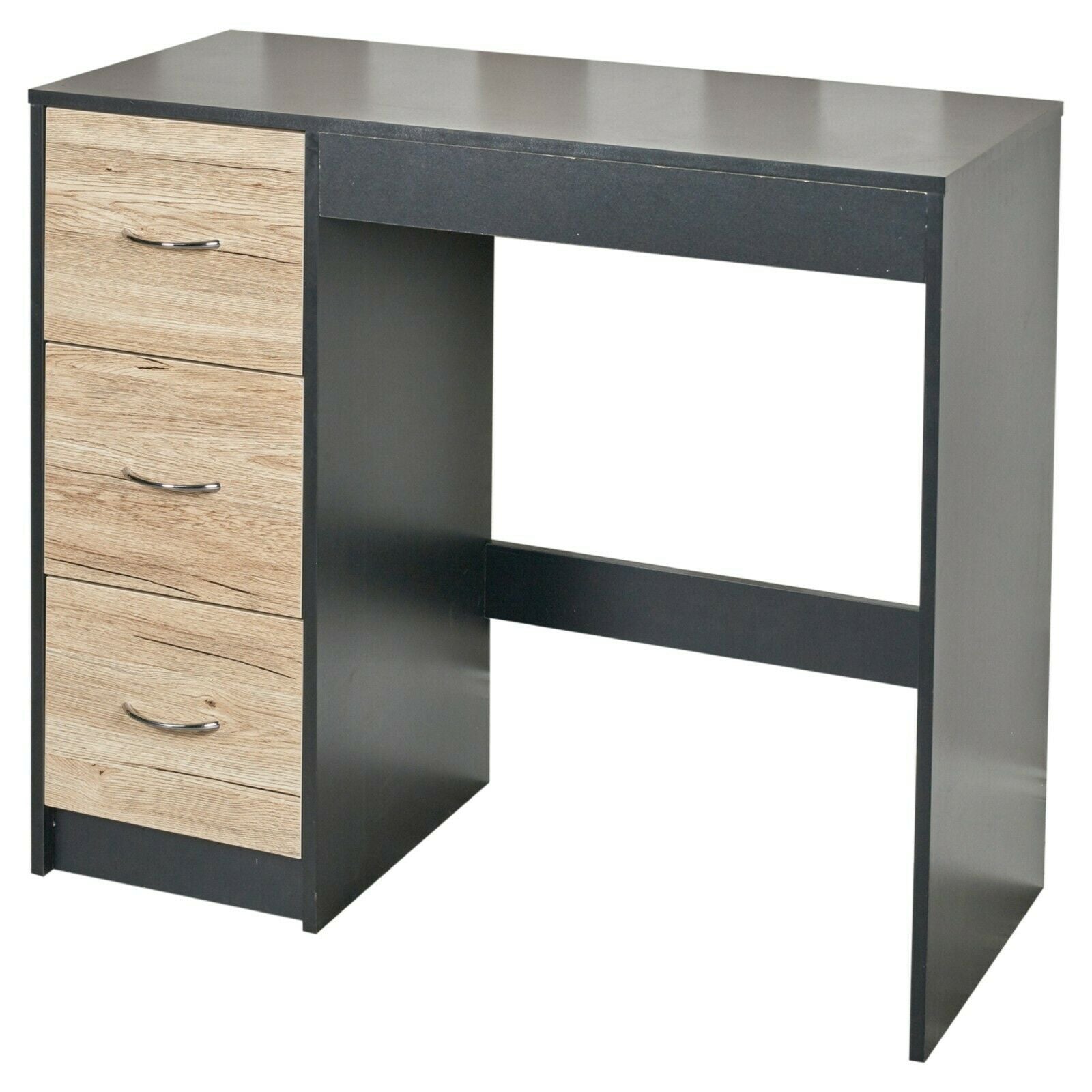 3 Drawer Wooden Bedroom Dressing Computer Work Table Desk Jewellery Office Unit
