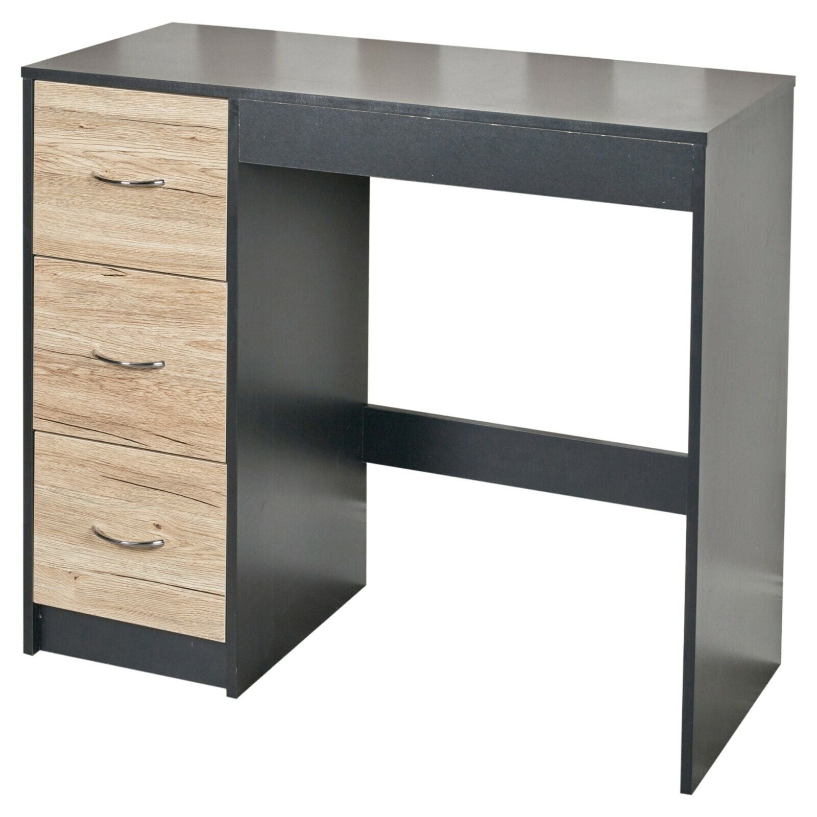 3 Drawer Wooden Bedroom Dressing Computer Work Table Desk Jewellery Office Unit