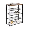 5 Tier Shoe Rack Bench Storage Shelving Display Stand Hallway Organiser Holder