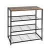 Shoe Storage Shelf Cabinet Shoe Rack Bench Stand Holder Organizer Unit MDF Metal