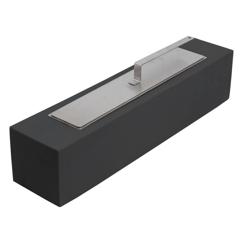 Bio Ethanol Burner Tabletop Black/Sliver Fireplace Glass Burner Fire Bioethanol