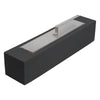 Bio Ethanol Burner Tabletop Black/Sliver Fireplace Glass Burner Fire Bioethanol