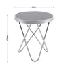 Large 45cm Round Table Side Table Glass Coffee Harpin Circular Indoor LivingRoom