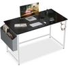 High Gloss Computer Desk Home Office Desk Laptop Study Writing Table Workstation