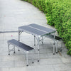 Portable Folding Outdoor Garden Table with Chairs/Benches Camping Picnic Set New
