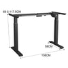 Electric Standing Desk Motor Height Adjustable Sit Stand Workstation Frame/Top