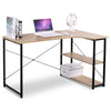 L-Shaped Computer Desk With Shelves Gaming Laptop Table Workstation Home Office