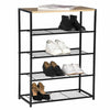 5 Tier Shoe Rack Bench Storage Shelving Display Stand Hallway Organiser Holder