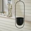 Wall Hanging Planter Flower Pot Metal Basket Bowl Decor Garden Indoor Black/Gold