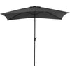 2x3M Garden Parasol Rectangle Umbrella Sun Shade Outdoor Patio Beach Crank Tilt