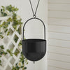 Wall Hanging Planter Flower Pot Metal Basket Bowl Decor Garden Indoor Black/Gold