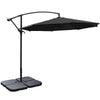 Sun Parasol Garden Sun Shade Umbrella Patio Outdoor Banana Parasol with Base Kit