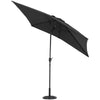 3m Rectangle Garden Banana Sun Parasol Patio Sun Shade Umbrellas Tilt Crank Kits