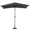 2x3M Garden Parasol Rectangle Umbrella Sun Shade Outdoor Patio Beach Crank Tilt