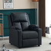 PU Leather Recliner Chairs with Cup Holders Push Back Reclining Sofa Living Room