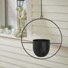 Wall Hanging Planter Flower Pot Metal Basket Bowl Decor Garden Indoor Black/Gold