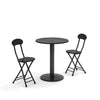Breakfast Bar Table & 2/4 Folding Stool Chairs Set Kitchen Dining Room Furniture