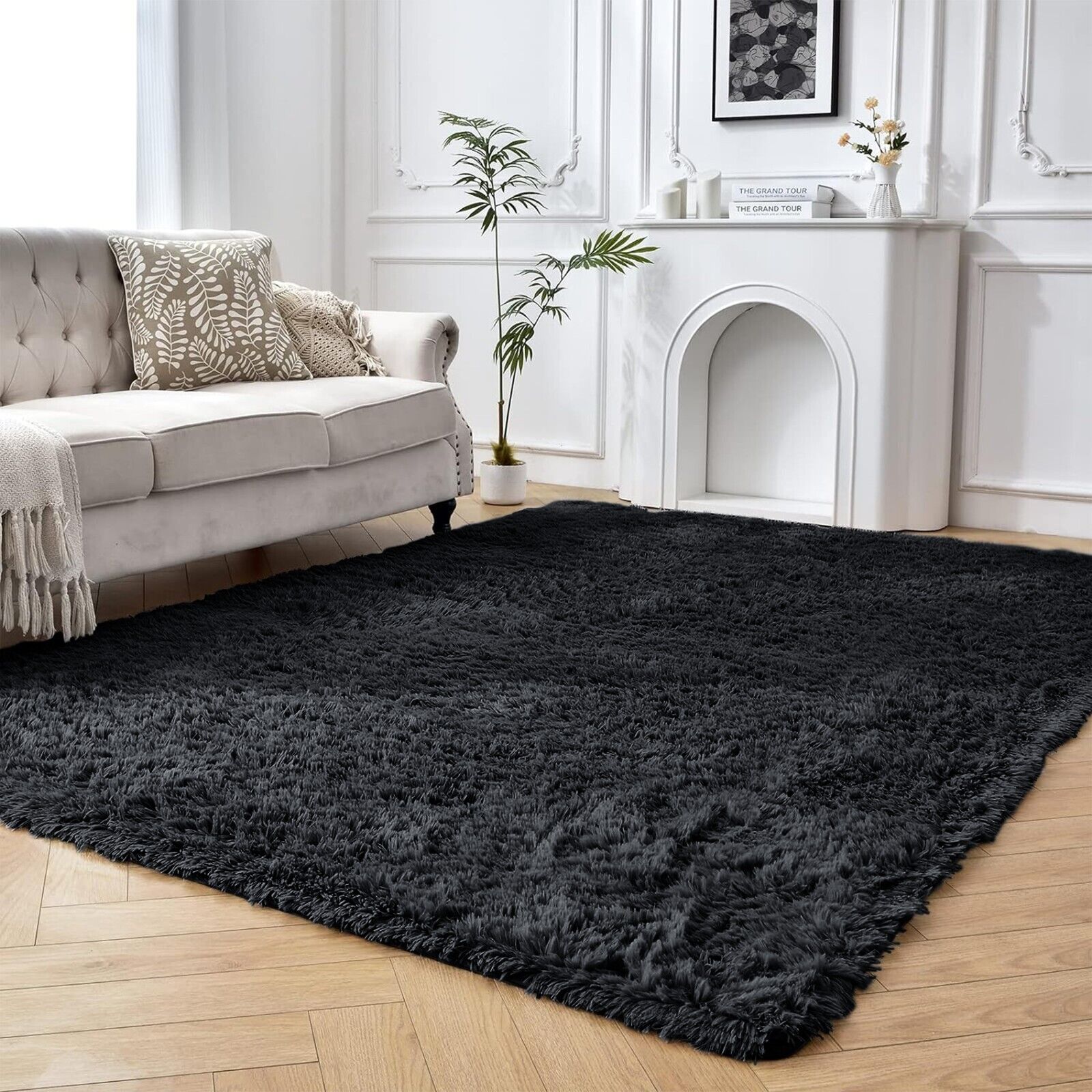 Large Fluffy Rugs Anti Slip Bedroom Carpet Soft Shaggy Rug Living room Floor Mat