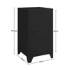 Living Room Cabinet Metal 1 Door Storage Cupboard Shelves Stand Filling Cabinet