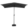 2x3M Garden Parasol Rectangle Umbrella Sun Shade Outdoor Patio Beach Crank Tilt