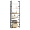 6 Tier Bookshelf Multifunctional Storage Display Bookcase Stand Unit Living Room