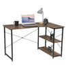L-Shaped Computer Desk With Shelves Gaming Laptop Table Workstation Home Office