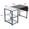 PC Computer Desk Writing Study Table Office Home Workstation Dark +Storage Shelf