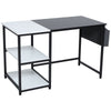 120x60cm Computer Desk with Storage Shelves Home Office Study Writing Work Table