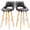 2x Breakfast Bar Stools Home Kitchen Pub Bar Stool With Footrest High Bar Chair