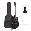 Glarry 4 Colors 41" inch Spruce Front Cutaway Folk Acoustic Guitar w/Bag
