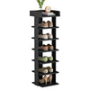 4/5/7 Tier Vertical Shoe Rack Storage Cabinet Home Organiser Footwear Wood Shelf