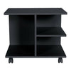 Rolling Printer CPU Cart Stand Open Shelves Storage Cabinet Utility Home Office