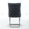 Vanquish Premium Button Back Velvet Dining Chair Brampton Cross Legs Chrome 2023