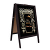 Large Heavy Duty Wood Chalkboard A Frame Board Sandwich Pavement Sign Waterproof