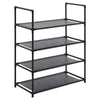 4 Tier Shoe Stand Storage Organiser Rack Lightweight Compact Space Save Shelves