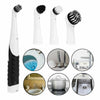 Super Scrubber Cleaning Electric Brush Help House Kitchen Bathroom 4 Heads UK