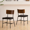 2* Velvet Dining Chairs Soft Padded Seat Metal Leg Modern Office Kitchen