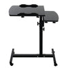 Wheeled Adjustable Portable Laptop Table Stand Breakfast Sofa Bed Notebook Desk