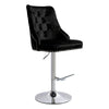 Crushed Velvet Bar Stools Gas Lift Breakfast Barstool Swivel Chairs Kitchen Pub