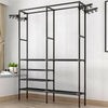 Heavy Duty Clothes Rail Rack Garment Hanging Display Stand Shoe Storage ShelfsAE