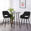Pair of Bar Stool Black Blue Grey Velvet Chair Kitchen Bar Chair Modern Bar Home