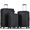 Hard Shell Cabin Large Suitcase 3x Set 4 Wheels Luggage Trolley Case Lightweight