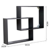Floating Wall Cube Shelves Set of Cross Cubes Hanging Storages Display Shelving