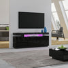 Modern TV Stand High Gloss Unit Cabinet With RGB LED Light 2 Doors & 3 Drawers