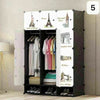 12 Cube Plastic Wardrobe Cupboard Closet Cabinet Organiser Storage Furniture Set